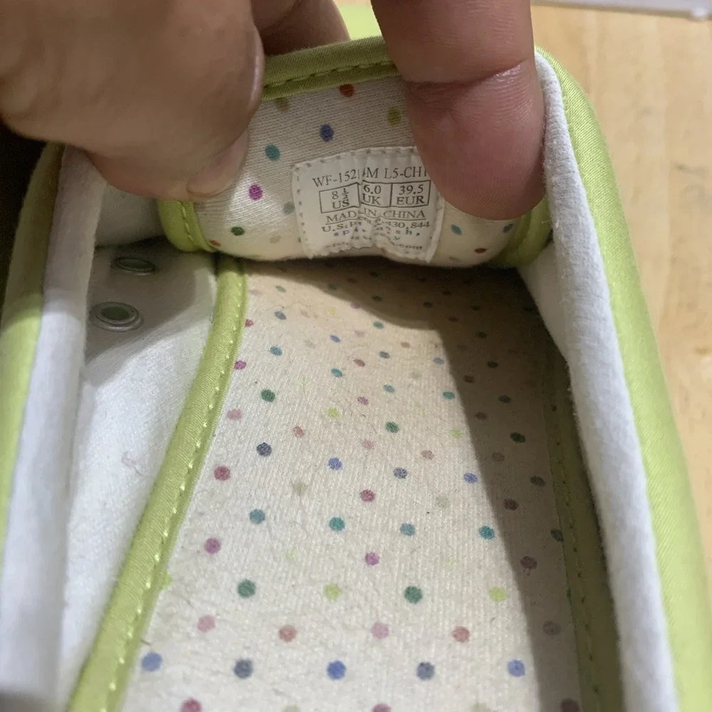 Keds Women Size 8.5 M Green Fashion‎ Sneakers Fabric